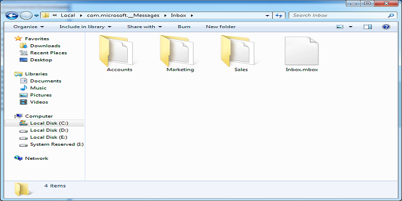 After complete the mac olm to mbox conversion tool automatically opens the resultant data