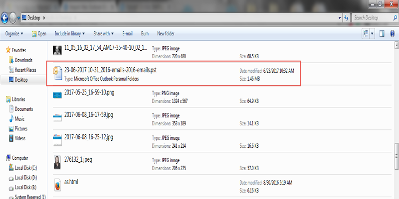 Software open converted resultant data after complete the olm to pst migration