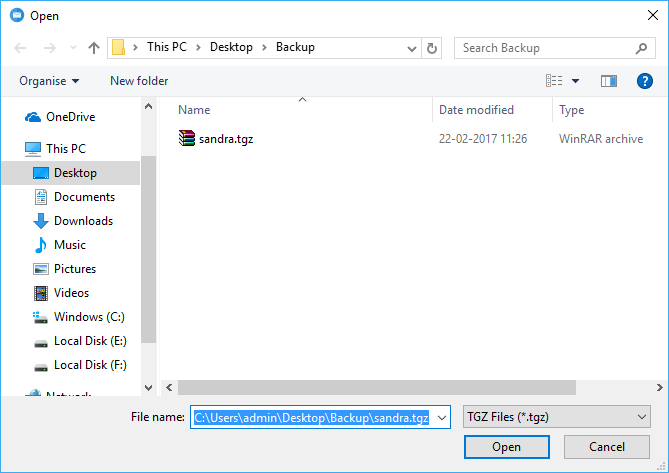tool gives an option to Preview Zimbra files data